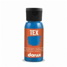 Peinture Pour Tissus - Bleu Antique - Opaque - Peinture À L'Eau - Tex - Darwi - 50ml