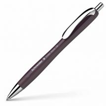 Stylo À Bille - Encre Bleue - Pointe Large - Corps Prune - Rétractable - Schneider Slider Rave