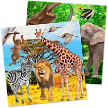 20 Serviettes Safari Party - Annikids