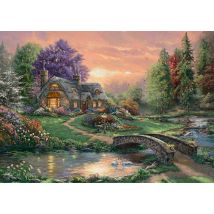 Puzzle 1000 Pièces - Thomas Kinkade - Retraite Chérie - Schmidt Spiele