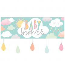 Bannière Nuages Baby Shower (1,52 M) - CREATIVE PARTY