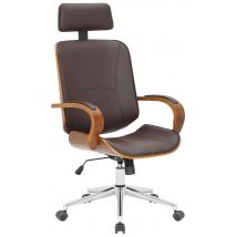Chaise De Bureau Dayton Noyer/marron - Ovegna