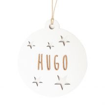 Boule De Noël Personnalisable Bois Blanc - Vintiun