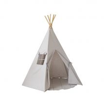 Tente Tipi Avec Tapis Gris Pigeon - Moi Mili