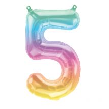 Ballon Chiffre 5 Jelli Ombre (41cm) - QUALATEX