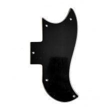 Pickguard Noir Half Face 3 Ply Pour Gibson Sg 1961-1970