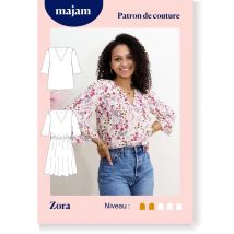 Patron Blouse/ Robe - Zora- Taille 34 À 48 - Majam