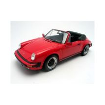 Voiture Miniature De Collection - Minichamps - Porsche 911 3.2 Carrera Cabriolet - Échelle 1/18 - Rouge - Finition Détaillée - Minichamps