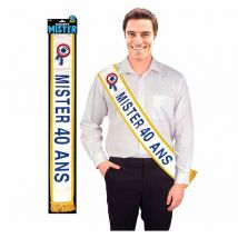 Echarpe - Mister 40 Ans - Déguisement - Fête - Anniversaire - Studio H