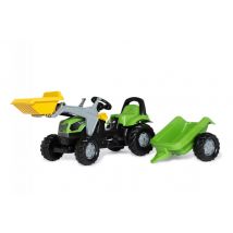 Tracteur A Pedales + Remorque Rollykid Deutz-fahr 5115 G Tb - Rolly Toys