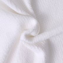 Tissu Nid D'Abeille Envers Eponge Beelyne Blanc - Craftine