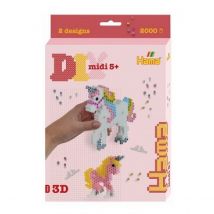 Boîte De Perles Midi Petite Licorne - Création Artistique Amusante - Hama
