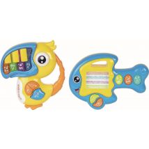 Instruments Musicaux Poisson Guitare Et Toucan Piano - Wdk Partner - Wdk Groupe Partner