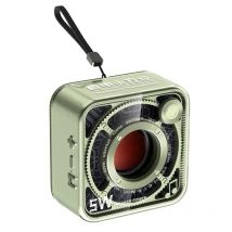 Mini Enceinte Bluetooth Sans Fil Portable Avec Subwoofer Transparent Design Unique Vert Yonis - Yonis