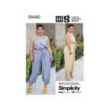 Patron Simplicity 9480 - Combinaison Pour Jeunes Filles Taille N°fr 34-42