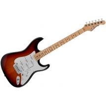 Fullerton Deluxe Comanche 3-tone Sunburst Touche Érable G&l