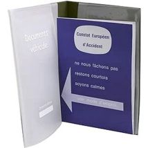 Colorpop Porte Document Voiture ( 1 Constat Inclus ) 23.8 X 18.3 X 3.3 Cm - Colorbox