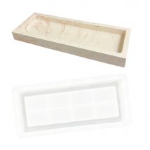 Moule En Silicone 31,4cm X 13cm X 3,2cm - Plateau Rectangulaire - Jesmonite