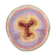 Pelote De Coton Creative Cotton Degrade Lucky 8 - Rico Design 05 Multicolore Rouge-lilas Clair