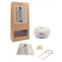 Kit Tricot Giet Femme Olivio Ecru 50/52 - Phildar