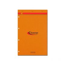 Bloc Notes - A4 + - 21x 31,8cm - Grands Carreaux - 80 Feuilles - Master - Clairefontaine