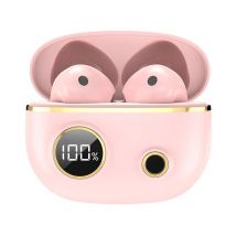 Ecouteurs Bluetooth 5.2 Etanches Réduction De Bruit Stéréo Sport Avec Boîtier Rose Yonis - Yonis