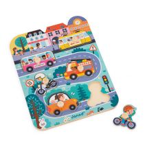 Puzzle En Bois Dans La Ville Janod - Jura Toys