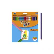 Bic Kids Crayons De Couleur Tropicolors, Étui En Carton