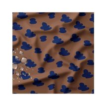 Tissu Imperméable Nuages Bleus 0126 Marron Vendu Au Mètre - Distrifil