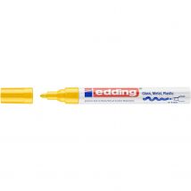 Marqueur Peinture Brillante 750 Jaune Pointe Ronde 2-4 Mm Edding - Edding