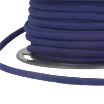 Bobine 20m Cordon Coton Bleu Marine 8mm - My mercerie