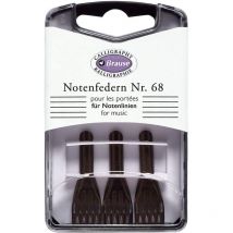 3 Plumes D'Écriture - Porte-plume - Pour Réaliser Des Portées -métal - Brause