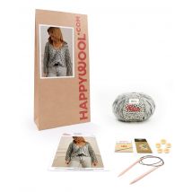 Kit Tricot Gilet Mohair César Gris Chine 38/40 - Phildar