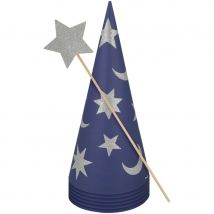 Lot De 6 Chapeaux Et Baguettes De Sorcier - Meri Meri