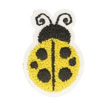 Ecusson Thermocollant Coccinelle Jaune 2,5cm X 2cm - My mercerie