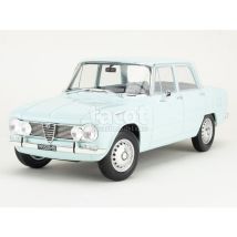 Voiture Miniature De Collection - Norev - Alfa Romeo Giulia Ti 1964 - 1/18 - Bleu Sky - Monté Métal - Norev