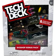 Coffret Tech Deck : Skateshop Bonus Pack Primitive - 6 Mini Skates + Acessoires - Mini Skate A Doigt 96 Mm - Finger - Simba - Spin Master