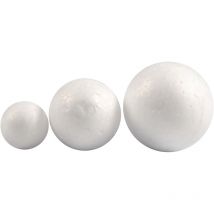 Set De Boules En Polystyrène - 20 À 40 Mm - 12 Pcs - CC Hobby