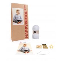 Kit Tricot Gilet Flora Perle 3m - Pingouin