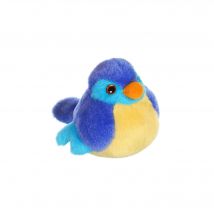 Peluche - Oiseau Sonore Birdies 14 Cm - Bleu Marine - Gipsy Toys