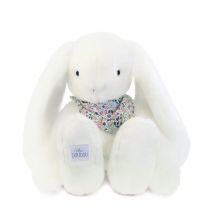 Lapin Fleurette - Blanc 50 Cm - Doudou et Compagnie