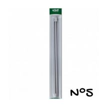 Aiguilles À Tricoter En Aluminium 36 Cm N° 5 À 9 - Gründl 5 Gris
