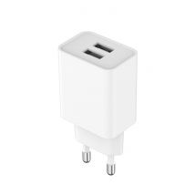 Myway Chargeur Secteur Avec Deux Ports Usb-a 12w Blanc