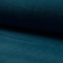 Tissu Polaire Doux Uni Bleu Canard - Au Mètre - Craftine