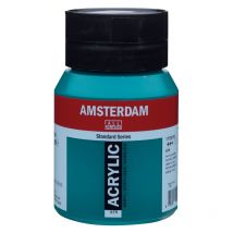 Peinture Acrylique - Vert Phtalo - 675 - Amsterdam - Pot De 500ml