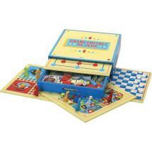 Jeu De Société En Bois - Grand Coffret De Jeux - 200 Regles