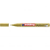 Lot De 10 Marqueurs Peinture Brillante 751 Or Pointe Ronde 1-2 Mm Edding - Edding
