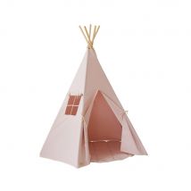 Tente Tipi Avec Tapis Rose Et Beige - Moi Mili