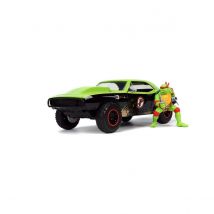 Les Tortues Ninja Hollywood Rides - Réplique 1/24 Chevrolet Camaro 1967 Avec Figurine De Raphae - Jada Toys