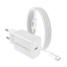 Mayaxess Chargeur Secteur Pour Galaxy S21 Fe 20w + Câble Usb-c 1m Blanc